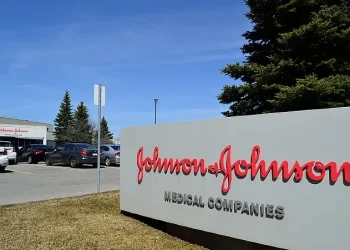 Johnson & Johnson sign. Photo by Open Grid Scheduler and Grid Engine. Flickr.