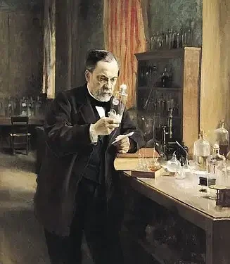 Louis Pasteur in his laboratory. Photo by Sanofi Pasteur.