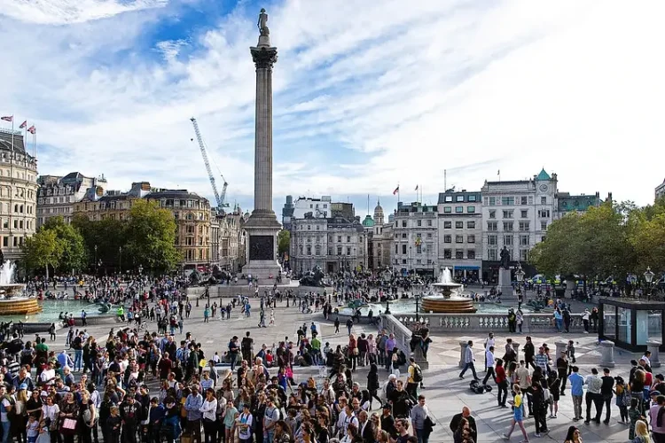 Trafalgar Square, London, UK. Photo by John Weiss. Flickr.