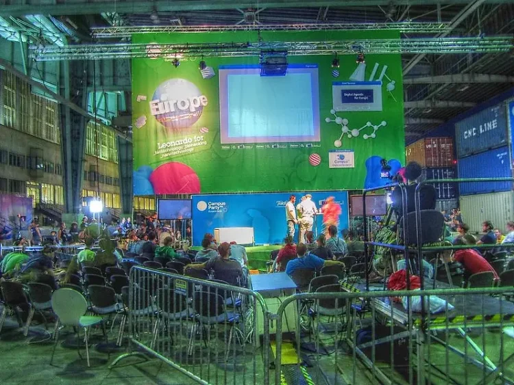 The Leonardo Biohacking Stage in Europe. Photo by MeTaMind EvoLuTioN. Flickr.