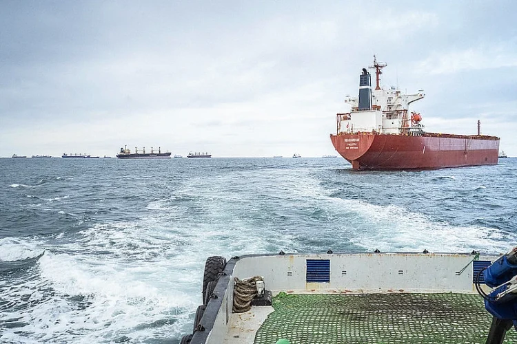 Black Sea Grain Initiative. Ships traversing. Photo by Duncan Moore. UNODC.