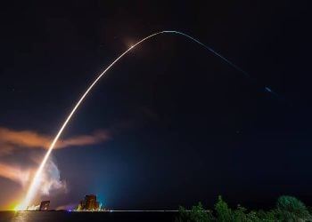 Night time DOD Rocket launch. Photo US Department of Defense.