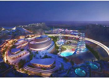 Six Flags Qiddiya City near Riyadh, Saudi Arabia. Photo by UK Export Finance. Gov.uk.