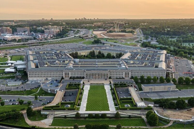 An aerial view of the Pentagon, Washington, D.C. Photo by Navy Petty Officer 2nd Class Alexander Kubitza. DoD.
