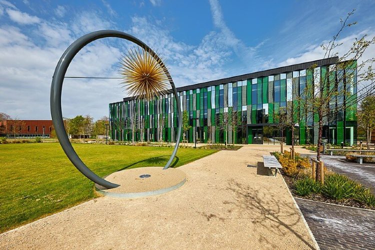 Harwell Science Campus’ Space Cluster in Oxfordshire. Photo by the UK Space Agency. Gov.uk.