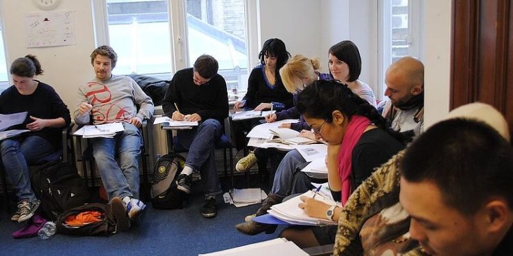 Advanced students classroom in London. Photo by Shane Global Language Centres. Flickr.