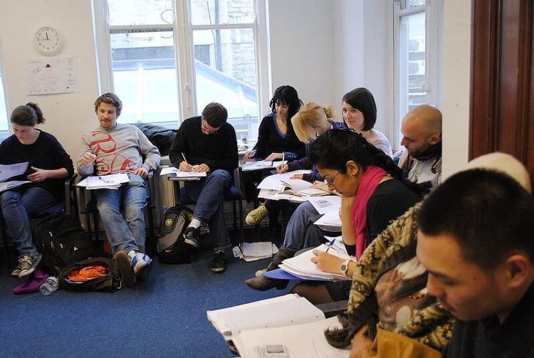 Advanced students classroom in London. Photo by Shane Global Language Centres. Flickr.