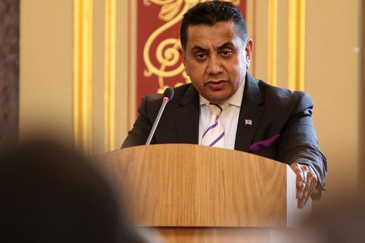 Lord Ahmad giving a speech. Photo by Foreign and Commonwealth Office. Flickr.