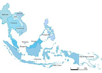 Map of the ASEAN countries. Photo by Bluemask. Wikimedia.