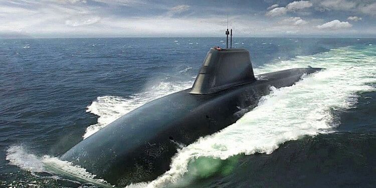 Artists impression of the new DREADNOUGHT CLASS. The Dreadnought class of ballistic submarines for the Royal Navy is now being built. Photo by BAE Systems. MOD.