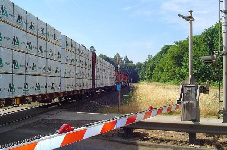 Canada softwood lumber dispute settled. Canadian Lumber Headed South through Portland, Oregon. Photo by born1945. Flickr.