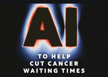 Cancer waiting times are set to fall with new AI rollout. Artwork by 10 Downing Street. Gov.uk.