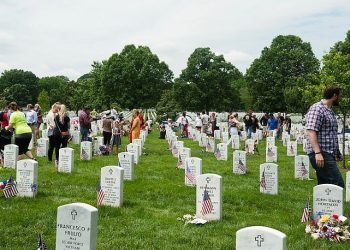 Memorial Day in Arlington National Cemetery. Photo by Arlington National Cemetery. Flickr.