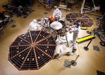 Mars InSight Solar Panels. Photo by NASA.