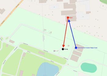 2024 Assassination Attempt of Donald Trump Diagram With Arrows MOD. Photo by Cyrogigabyte. Wikimedia.