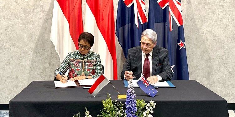 Foreign Ministers NZ-Indonesia meeting in Auckland, New Zealand. Photo by Adityo Karno. Kemlu.