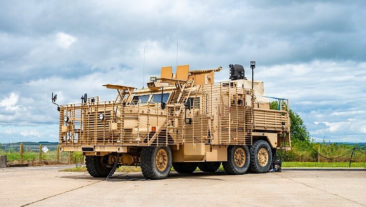 Fully operational UK Army land truck. Photo by the MOD.