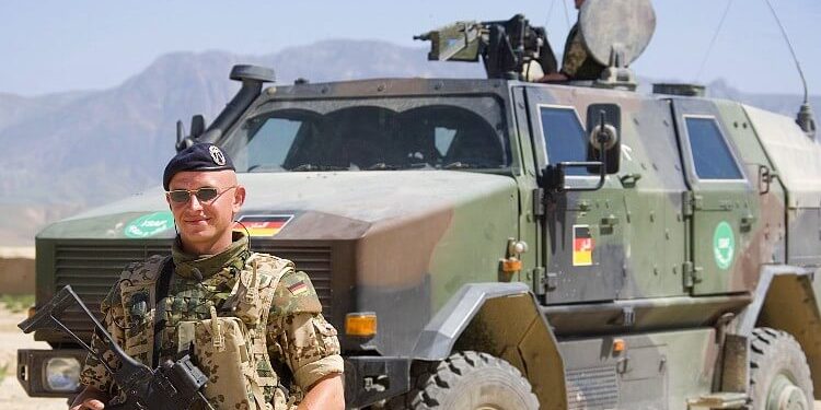 German reconnaissance company at Mazar e Sharif, Afghanistan. Photo by Ruud Mol. DOD.
