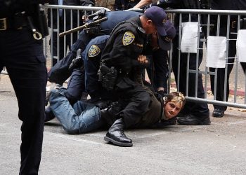 Man arrested in San Francisco. Photo by A. Gude. Flickr.