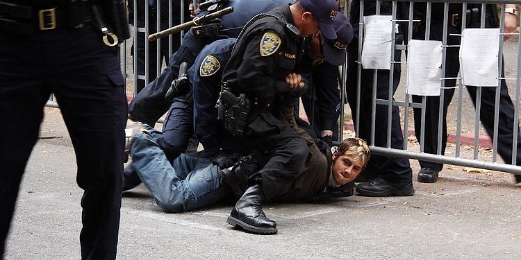 Man arrested in San Francisco. Photo by A. Gude. Flickr.