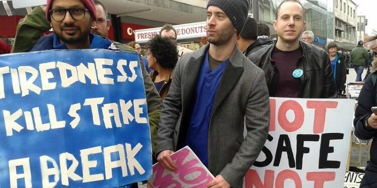NHS Junior Doctors Protest. Deal close. Photo by Birmingham Eastside. Flickr.