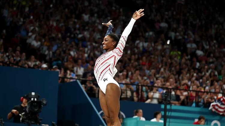 Simone Bales Helps USA Team to Victory in Paris 2024. Photo by Getty Images. Olympics Games.
