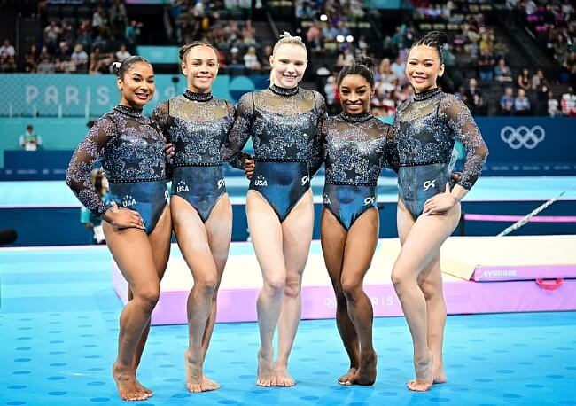 Team USA Gymnasts through to the final. Photo by Paris 2024 Olympics.