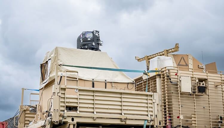 UK Army lightweight portable high energy laser system. Photo by the MOD.