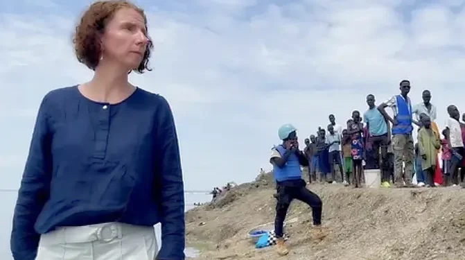 Minister Anneliese Dodds in South Sudan. Photo by the Foreign Office. Gov.uk.