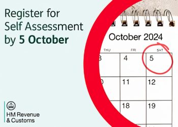 Self Assessment reminder for the 5th of October. Photo by HM Revenue & Customs. Gov.uk.