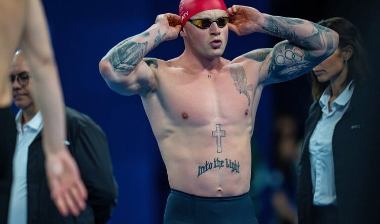 Six-time Olympic medalist Peaty was diagnosed with Covid-19. Photo by Adam Peaty. Twitter.