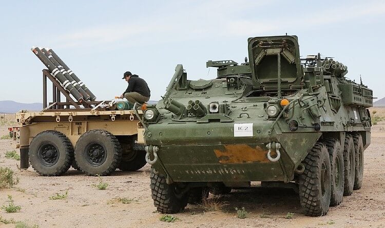 US Army ground launched UAVs and control station. Photo by DoD. US Government.