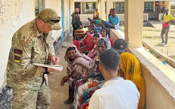 British Army personnel interacting with residents of Isiolo County, Kenya. Photo by British High Commission Nairobi.