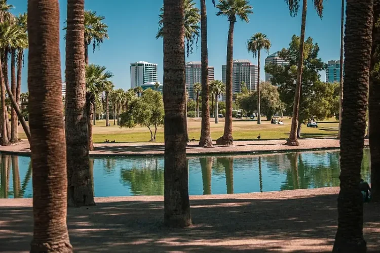 Community park in Phoenix, Arizona. Neighborhood park improvements. Photo by Jeremy Alford.