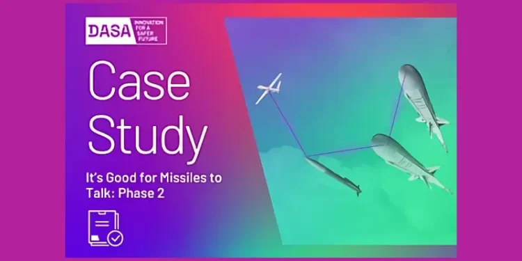 Its good for missiles to talk, phase 2. Artwork by the Defence and Security Accelerator.