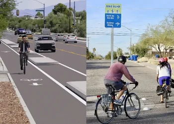 Limberlost Bicycle Boulevard and more. Photo and artwork by City of Tucson.