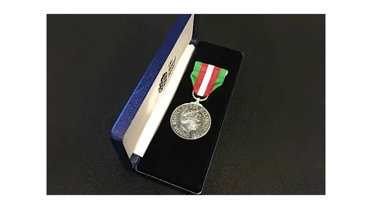 Nine sailors recognised with national Merchant Navy Medal. Photo by the Department of Transport.