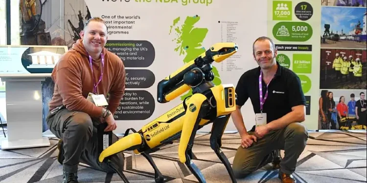 SPOT the robotic dog at the 2024 NDA group stakeholder summit. Photo by the NDA.