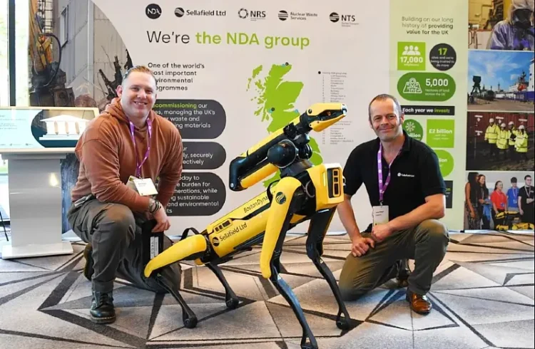 SPOT the robotic dog at the 2024 NDA group stakeholder summit. Photo by the NDA.
