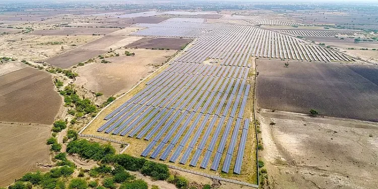 Solar Power Plant Karnataka I in state of Karnataka, India. Photo by Thomas Lloyd Group.