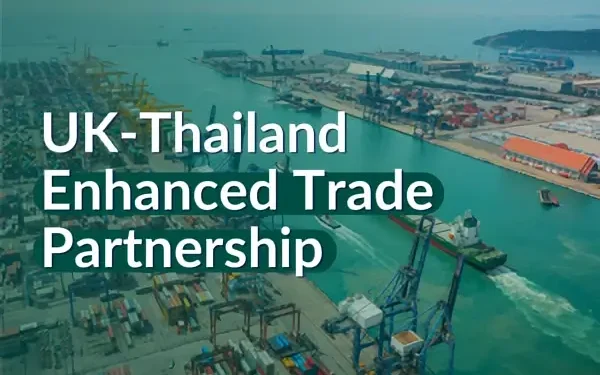 UK - Thailand trade partnership. Artwork by Department for Business and Trade.