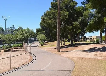 View of multi-use path in Randolph Park, Tucson. Photo by Tucson Parks and Recreation.