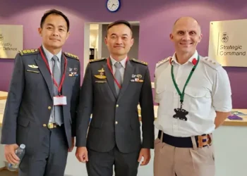 Brigadier Edward Chen, Defence Cyber Chief of the Singapore Digital and Intelligence Service on his visit to London. Photo by MOD