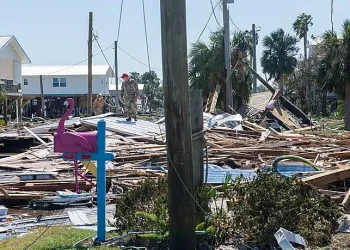 Florida National Guard in Keaton Beach, Florida after Hurricane Helene. Photo by The National Guard.
