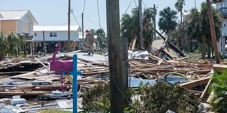 Florida National Guard in Keaton Beach, Florida after Hurricane Helene. Photo by The National Guard.