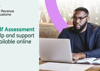 HMRC Help and support available online. Artwork by HM Revenue & Customs.