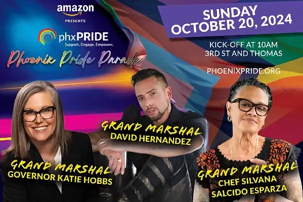 Phoenix Pride Parade 2024. Photo and artwork by Phoenix Pride.