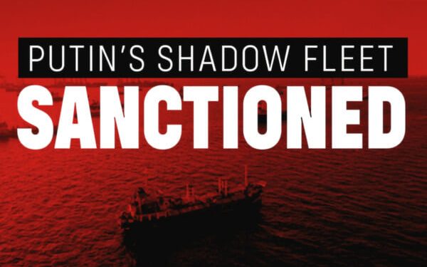 Putin's Shadow Fleet Sanctioned. Artwork by Foreign Office.
