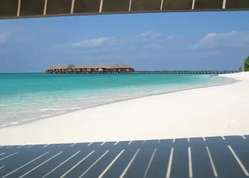 Shadow Beach in the Maldives. Photo by Neville Wootton.