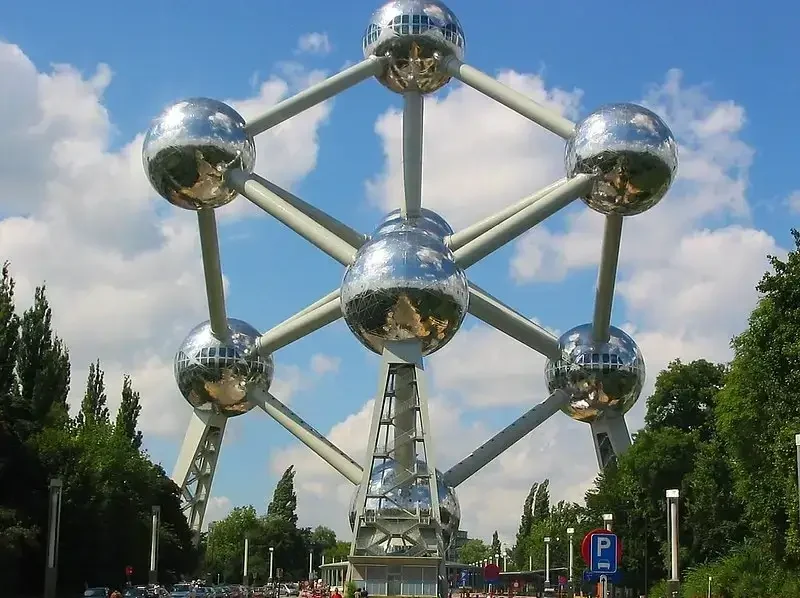 The Atomium, Heysel, Belgium. Photo by Mike Cattell.